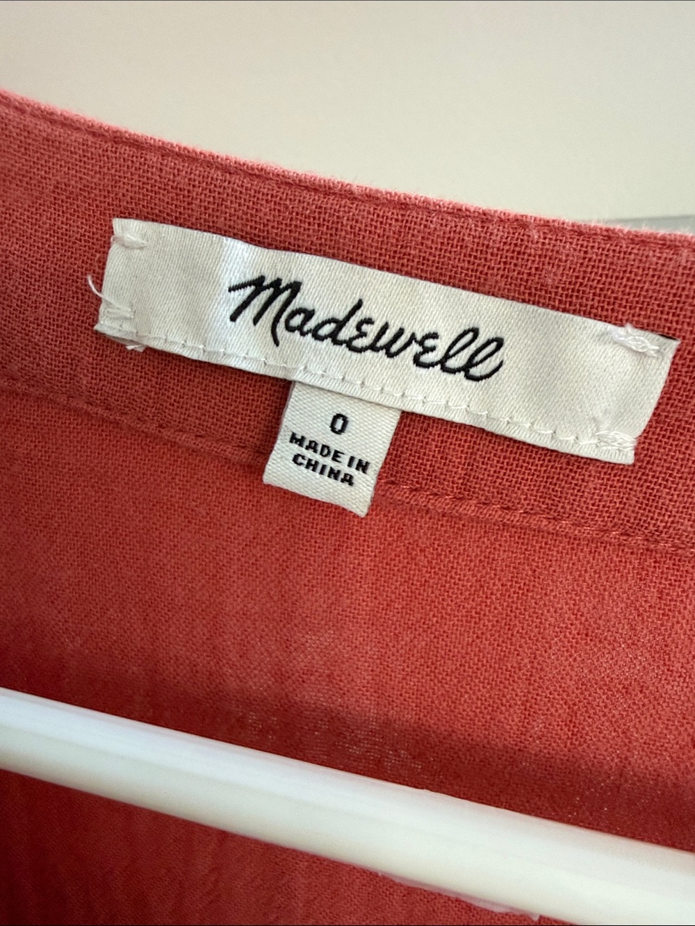 Madewell Dusty Rose Tiered V-Neck Tunic - Picture 2 of 2